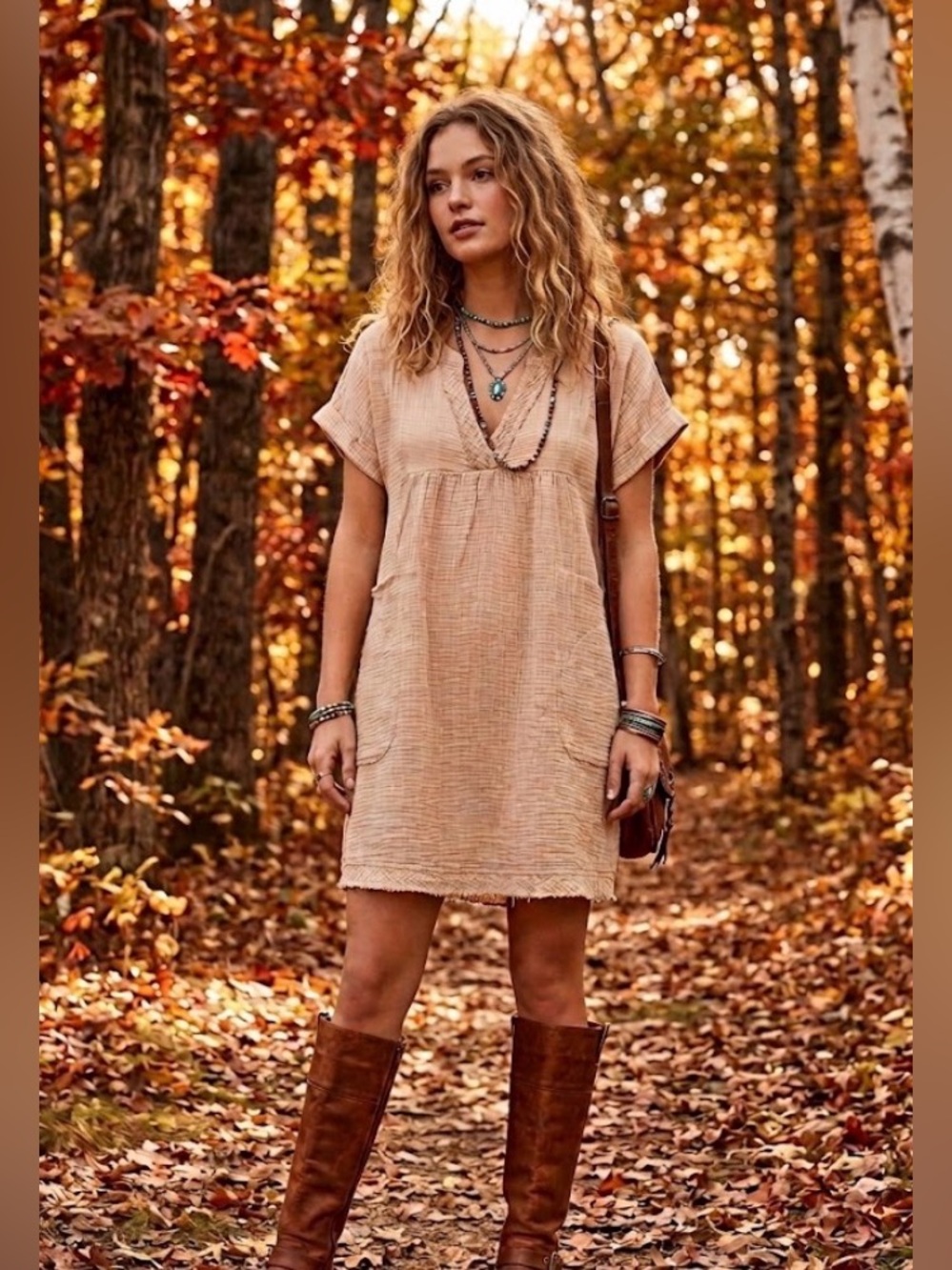 New ZENANA cotton gauze dress lighter in color than stock small med large xl